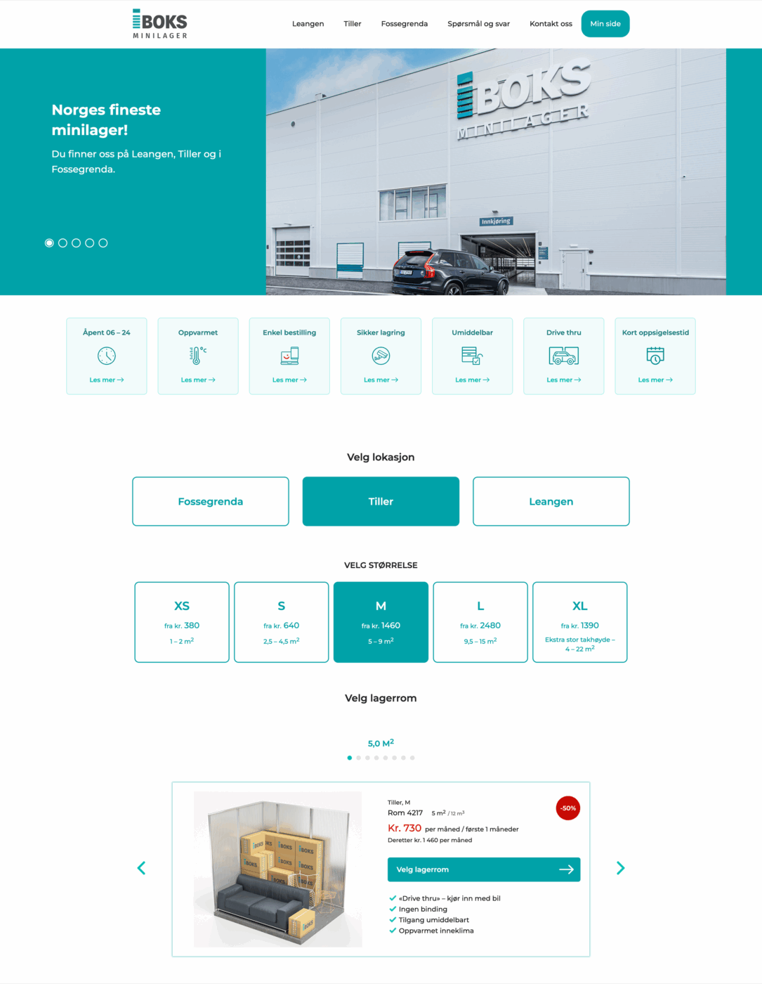 Skjermbilde av forsiden til iBoks